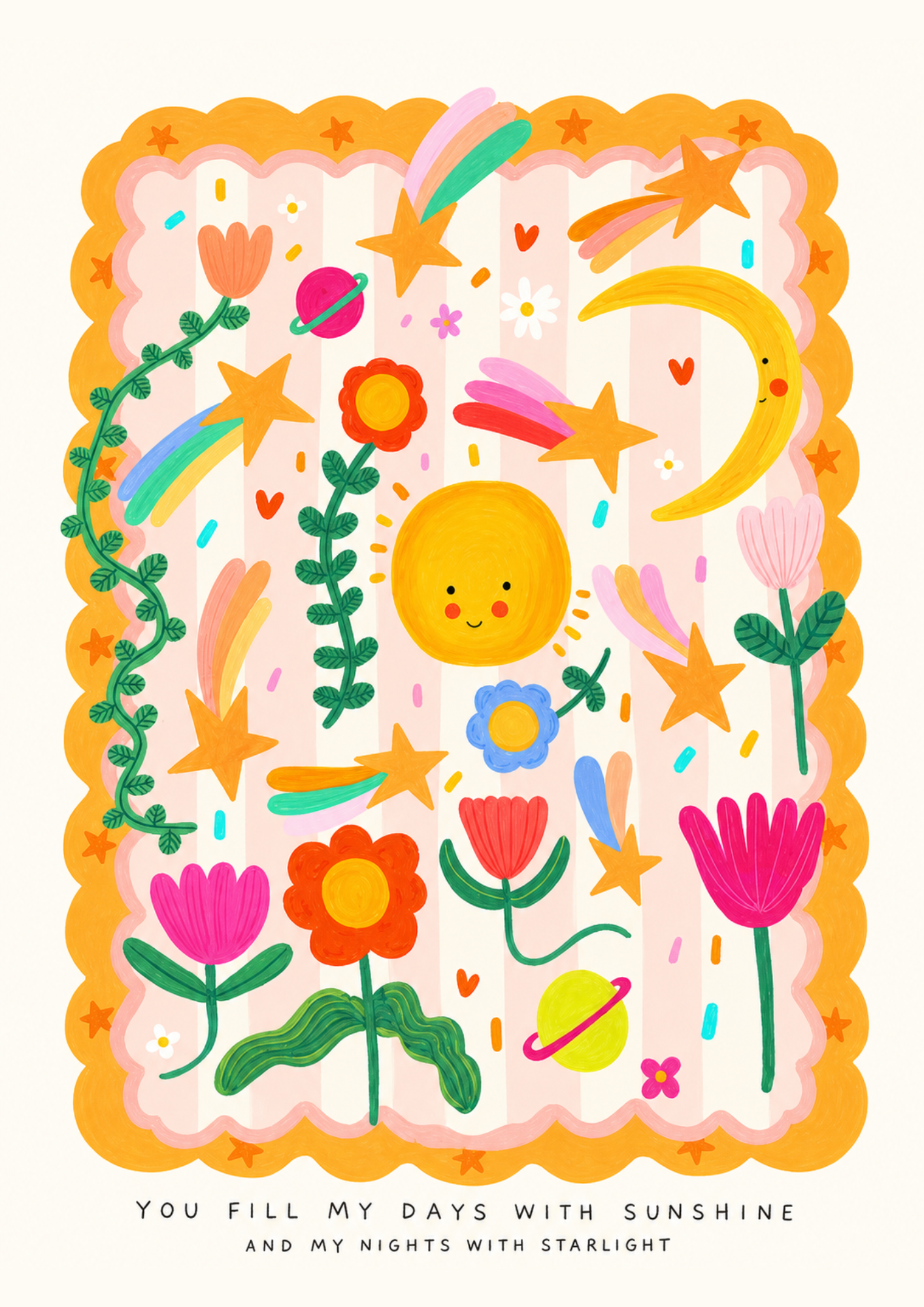 You Fill My Days With Sunshine Nursery Print