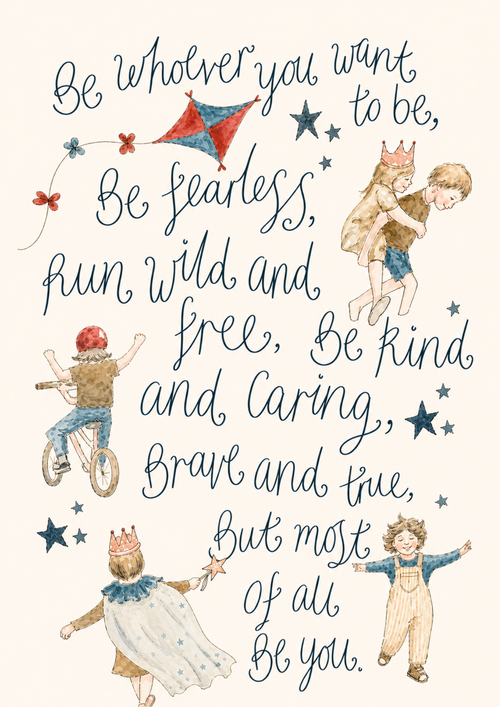 Be Whoever You Want to Be Children's Print