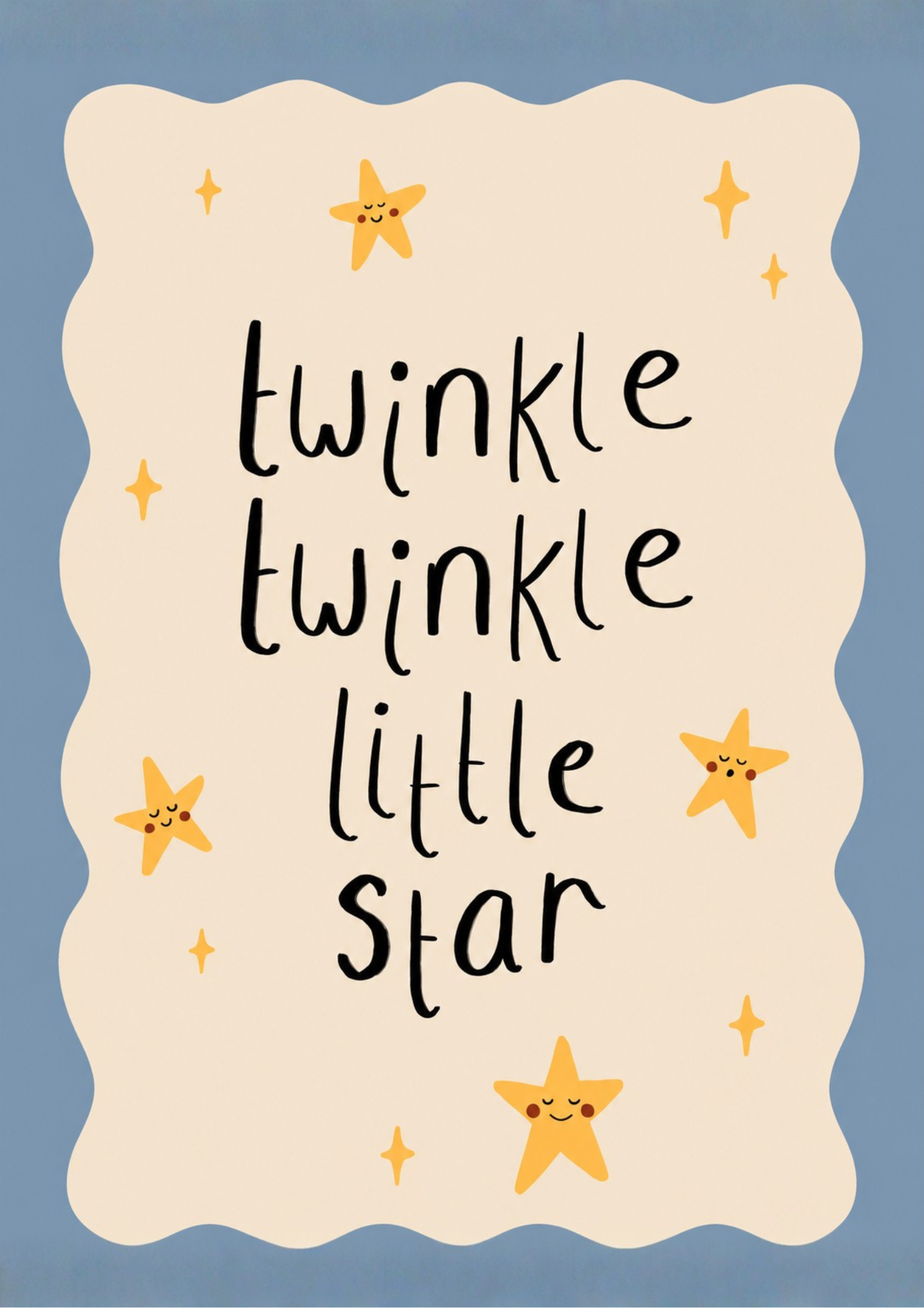 Twinkle Twinkle Little Star Nursery Print