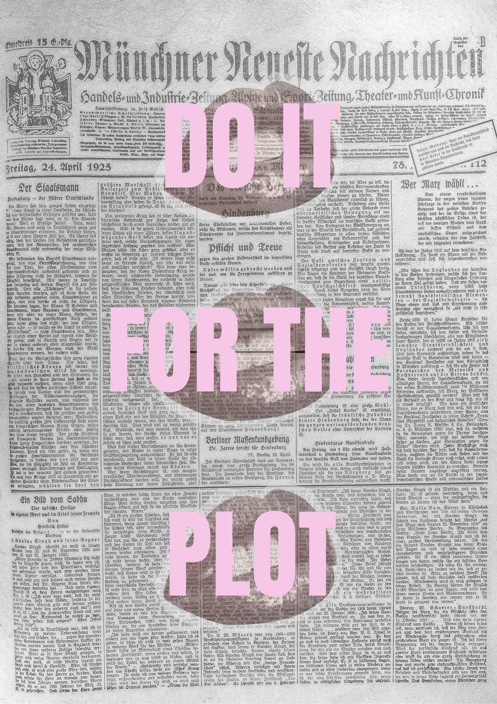 Do It For The Plot Art Print
