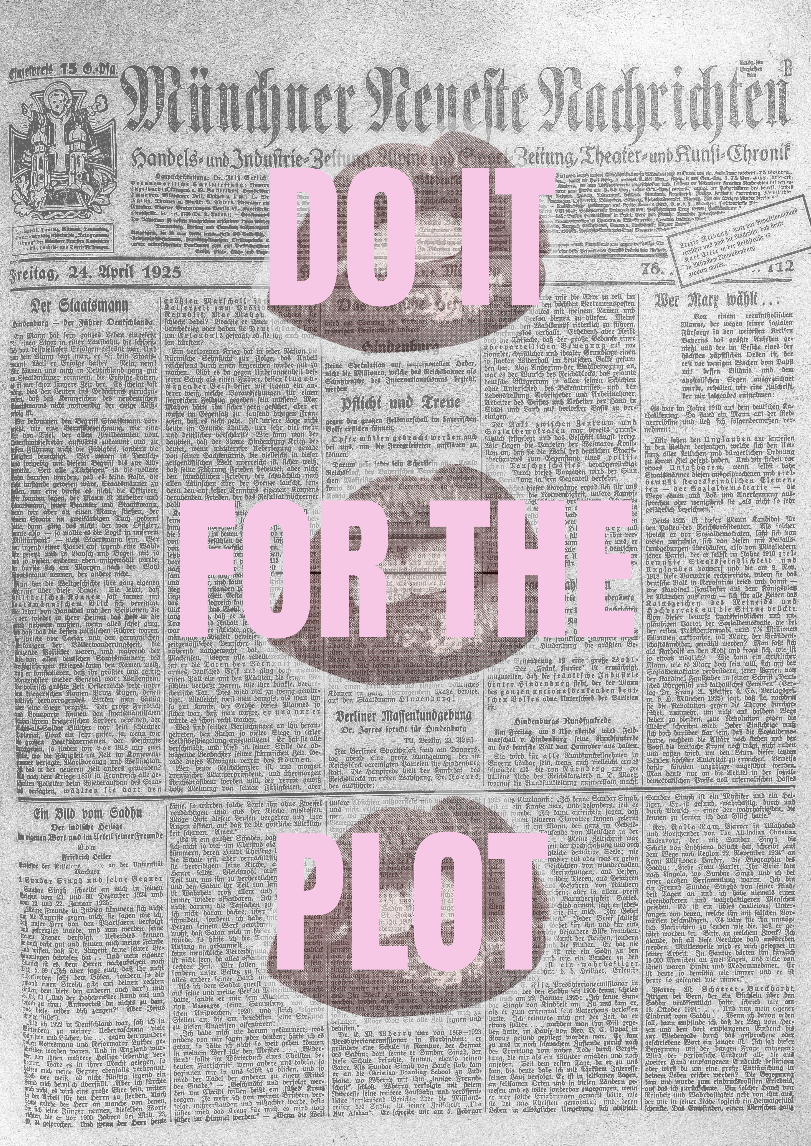 Do It For The Plot Art Print