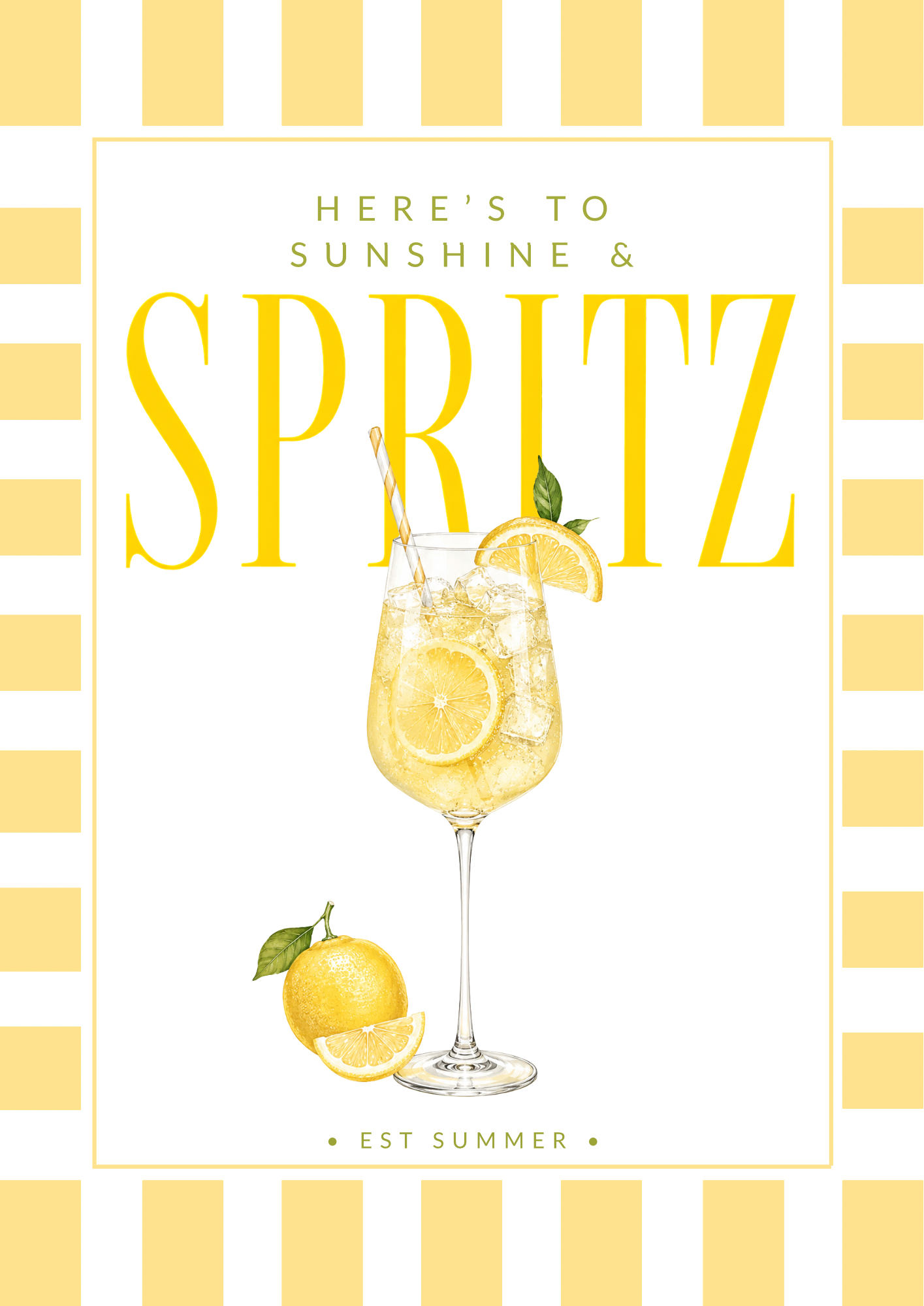 Lemon Spritz Print