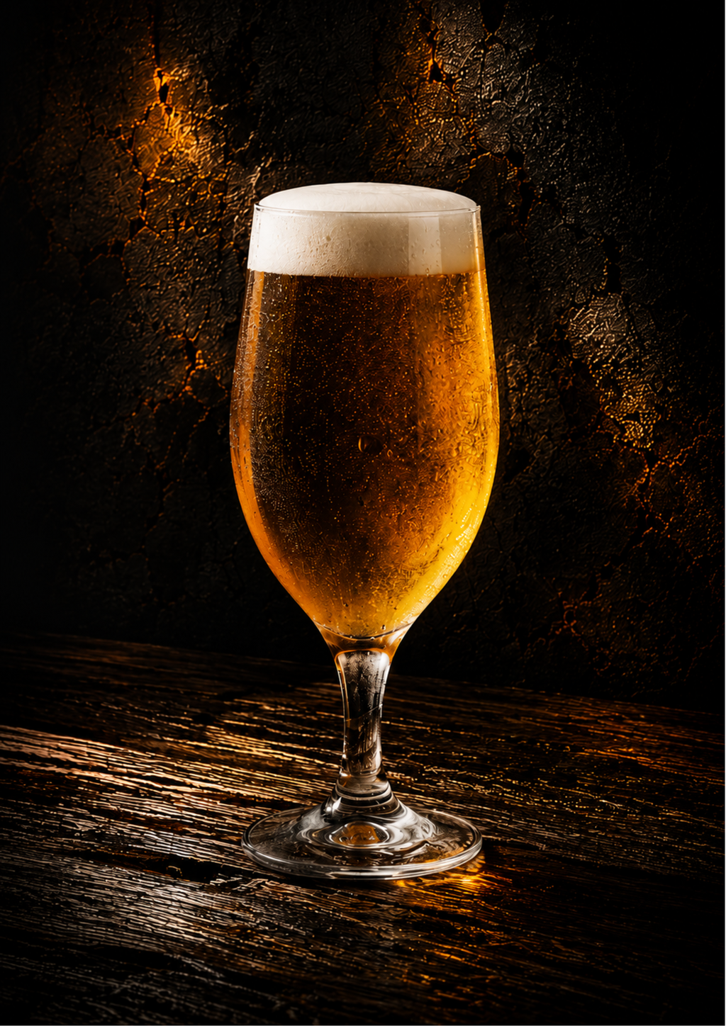 Golden Lager Pint Art Print