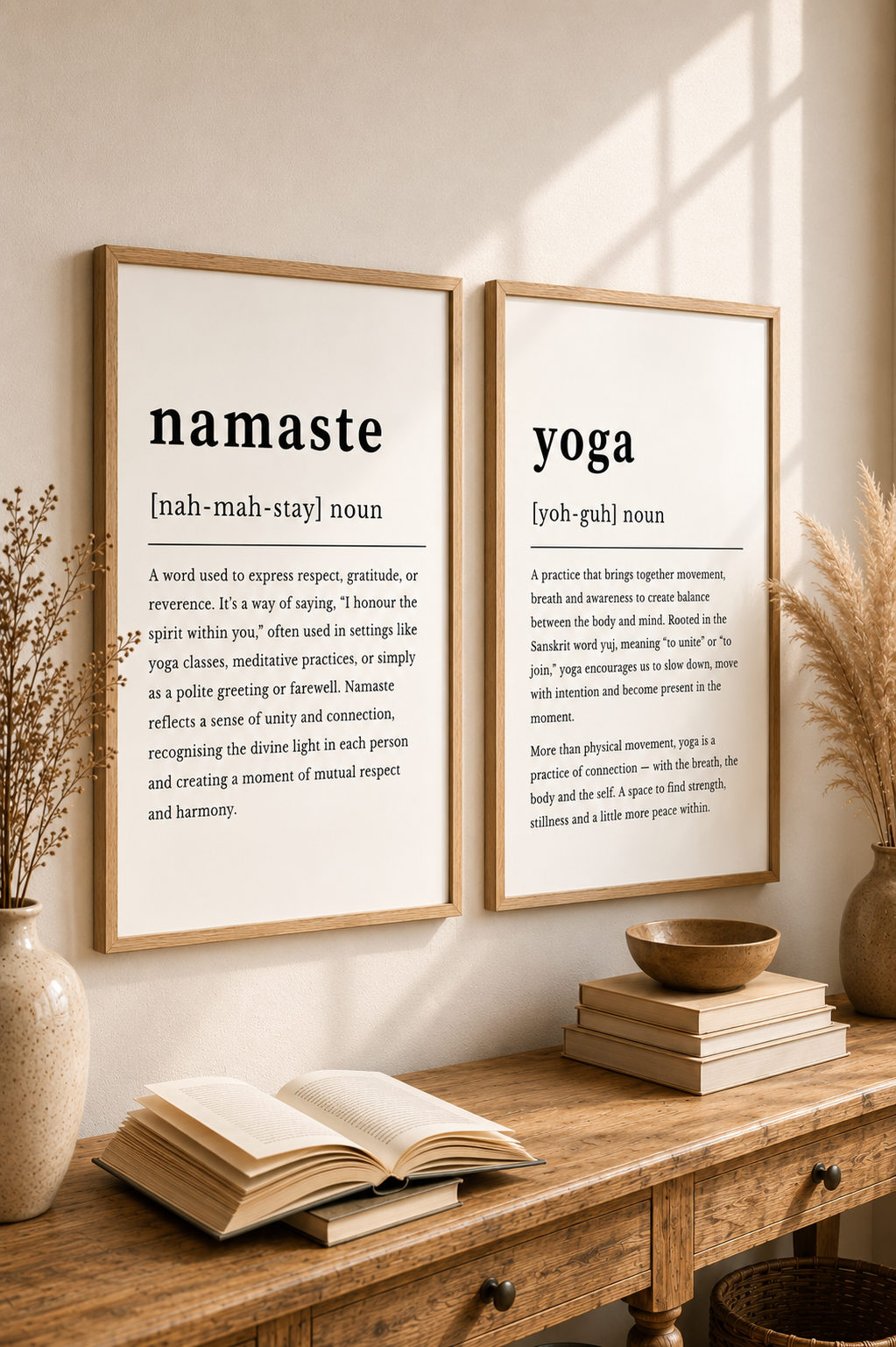 Namaste Definition Print