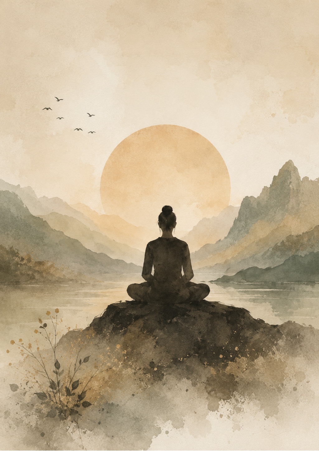 Stillness Within Meditation Print