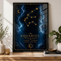 Aquarius Zodiac Star Sign Art Print