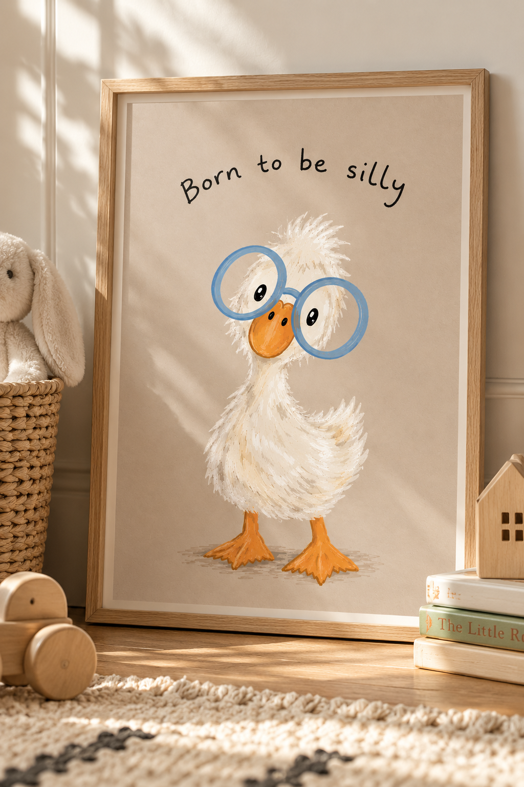 Born To Be Silly Duck Print | Children’s Wall Art