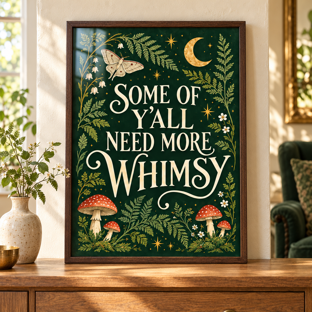 Some of Y’all Need More Whimsy Print – Enchanted Woodland