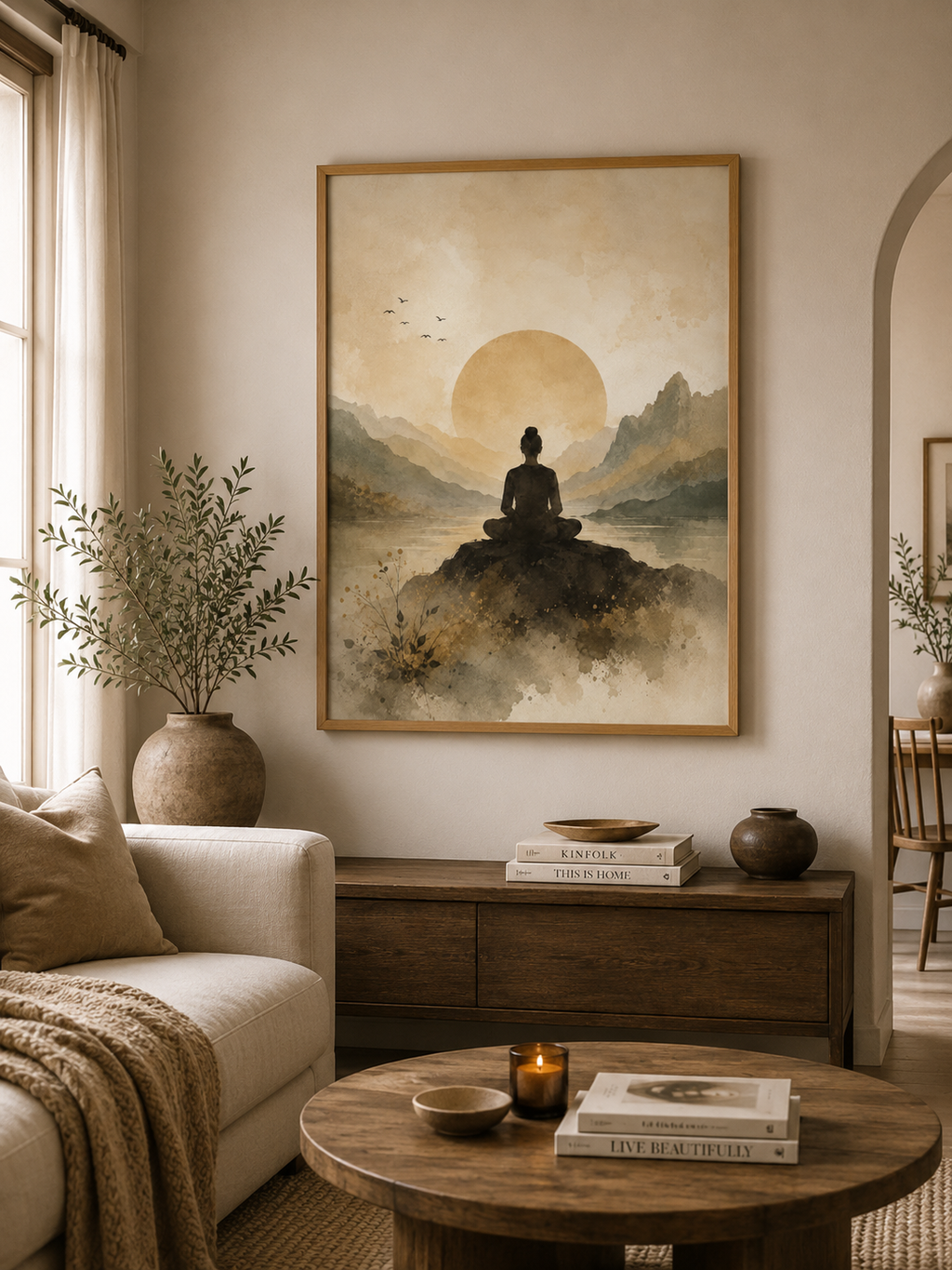 Stillness Within Meditation Print