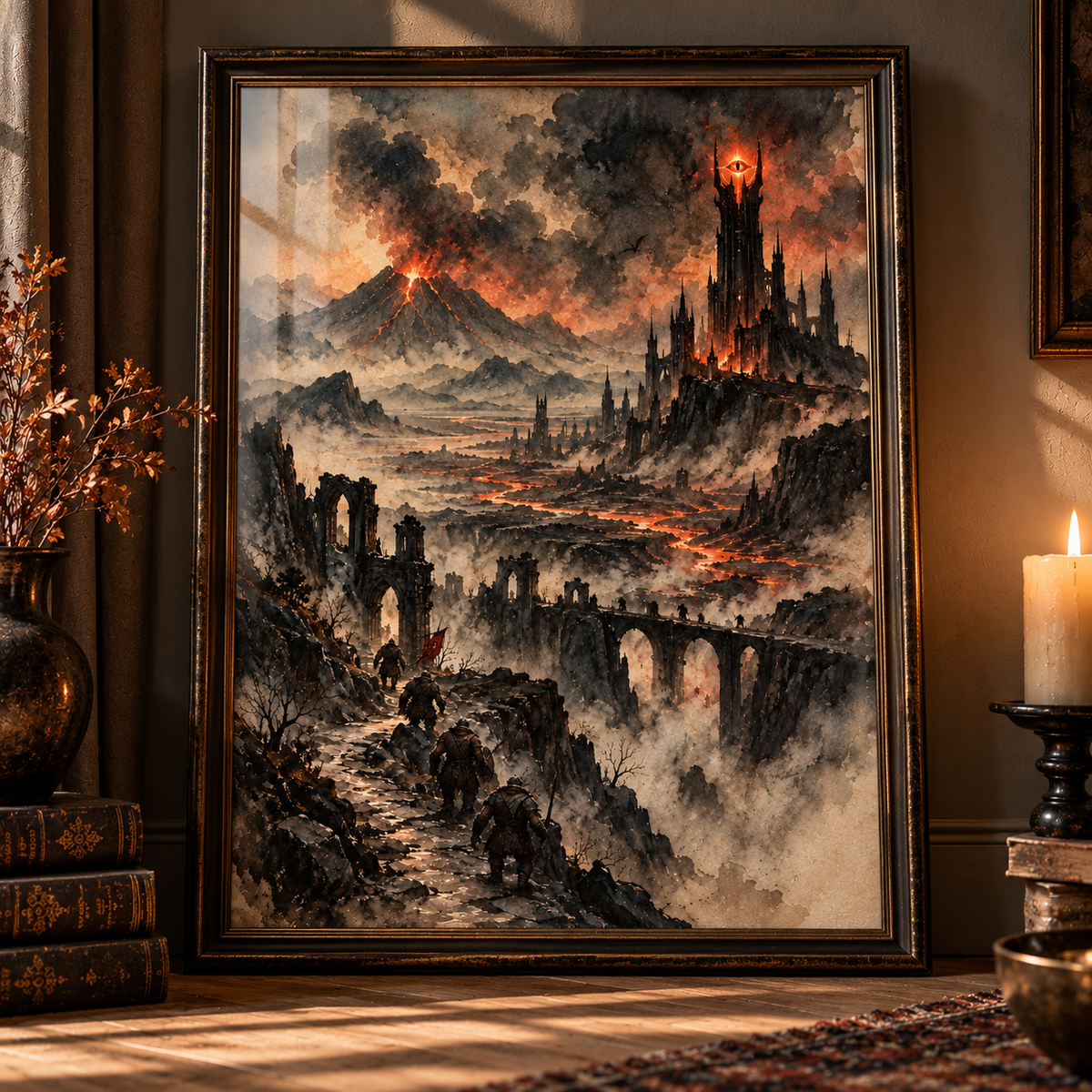 The Watching Tower & Orcs Art Print