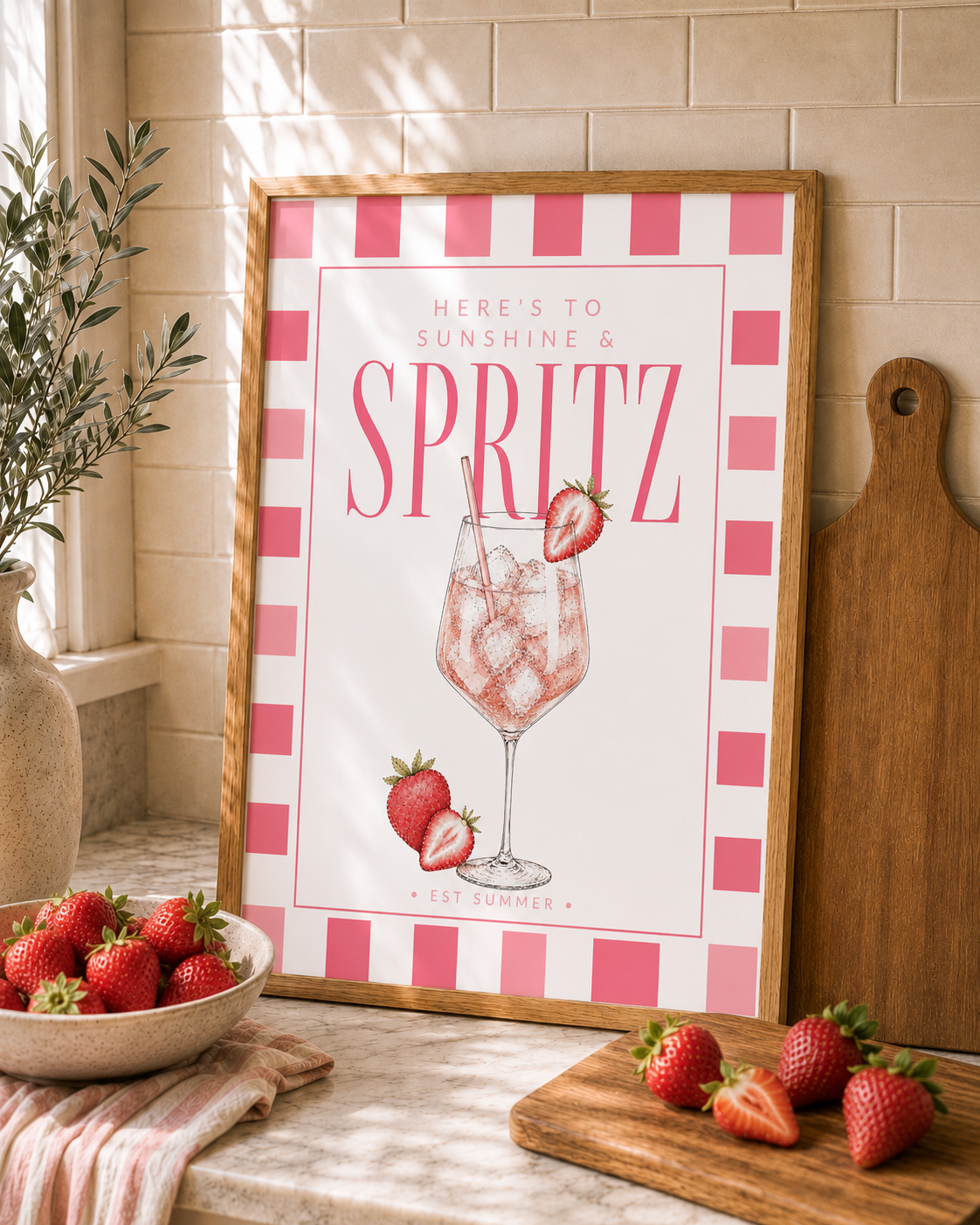 Strawberry Spritz Print
