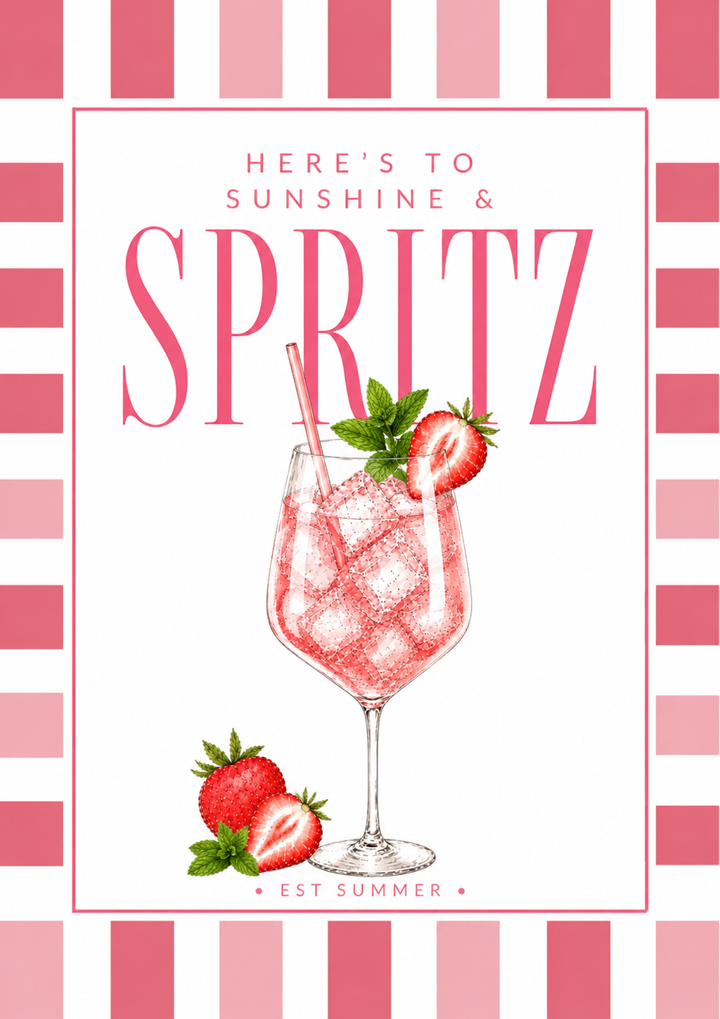 Strawberry Spritz Print