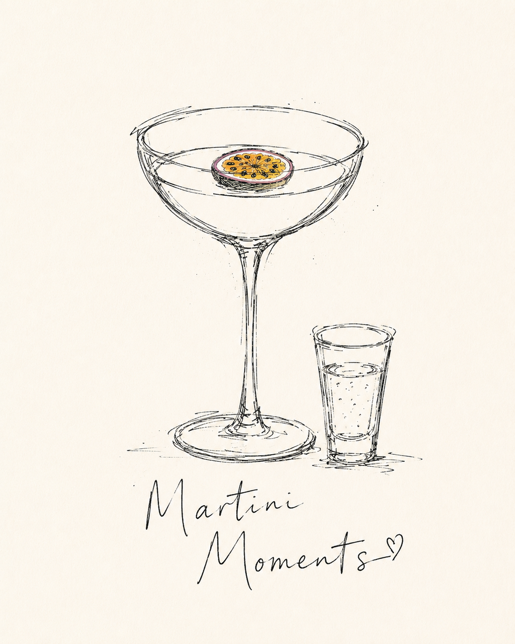 Martini Moments Art Print