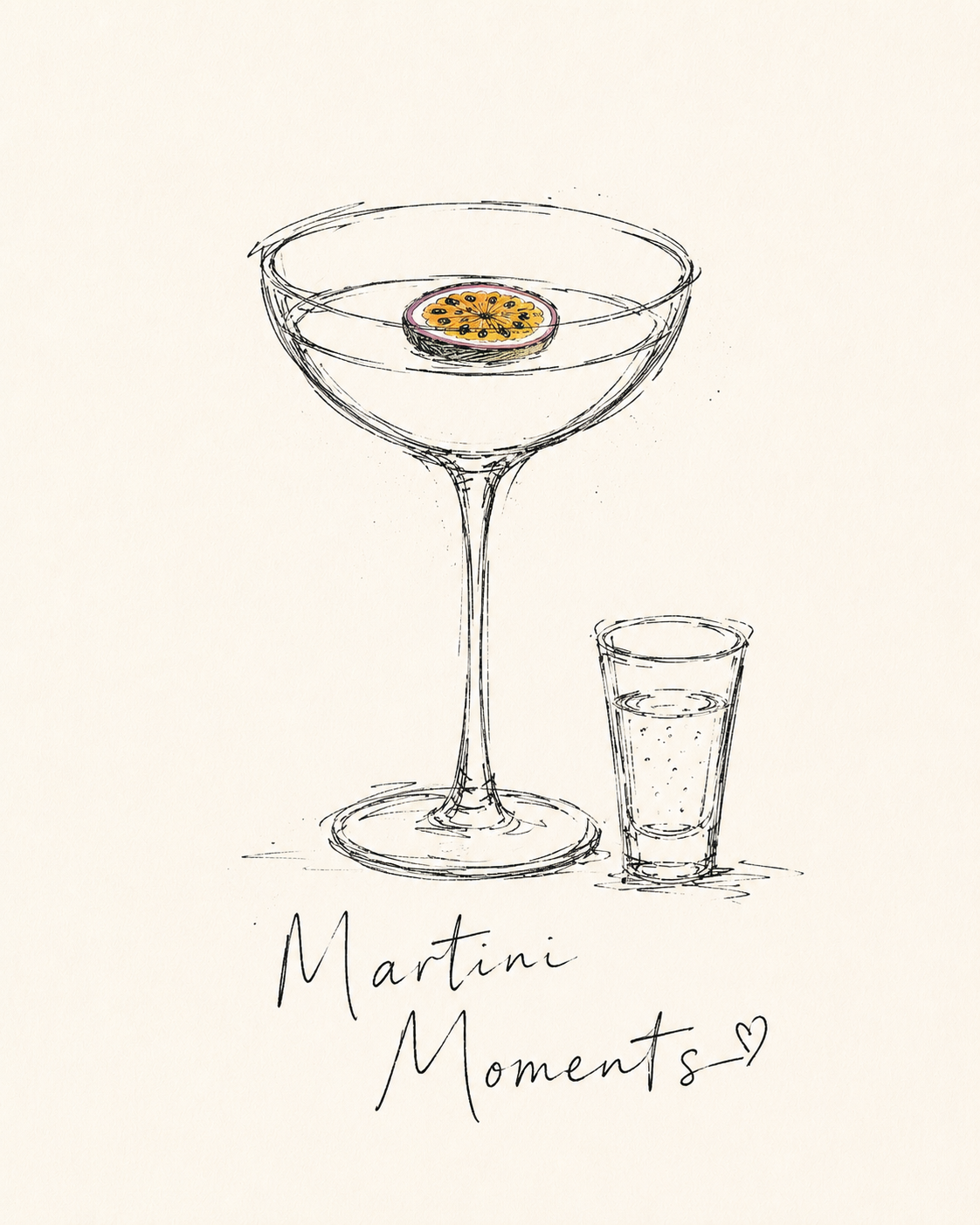 Martini Moments Art Print
