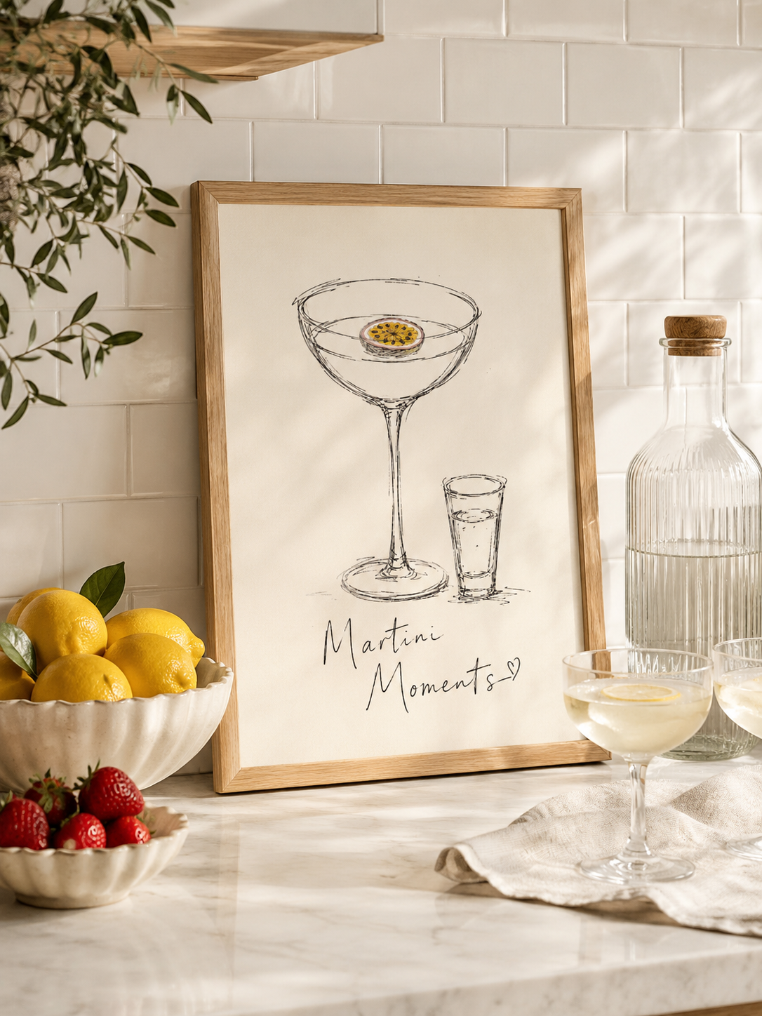 Martini Moments Art Print