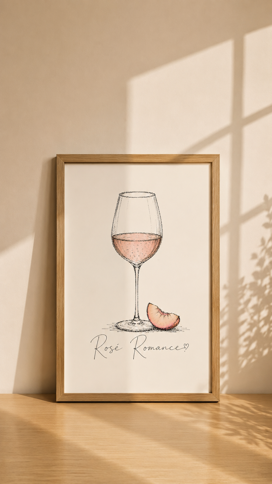 Rosé Romance Art Print