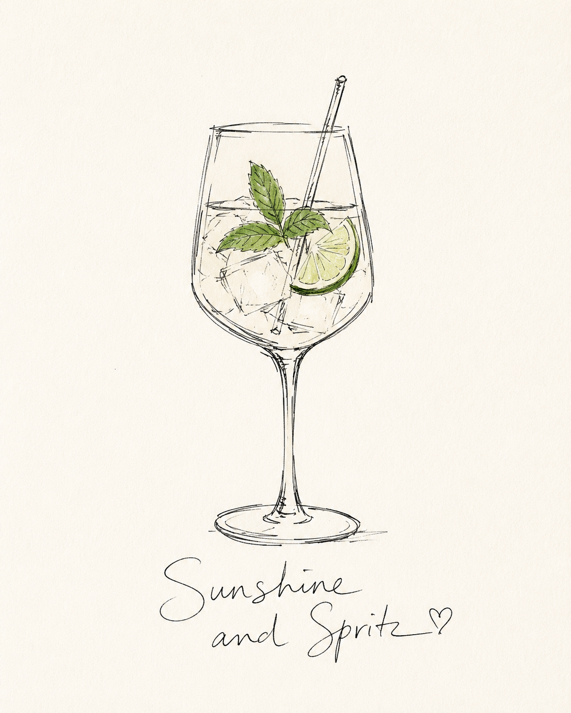 Sunshine & Spritz Art Print