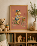 Golden Retriever on Bicycle