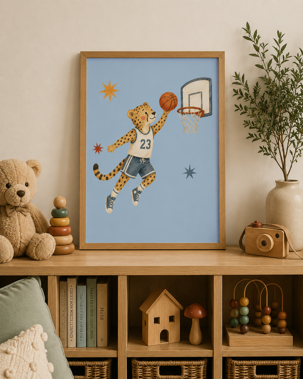 Cheetah Basketball Player