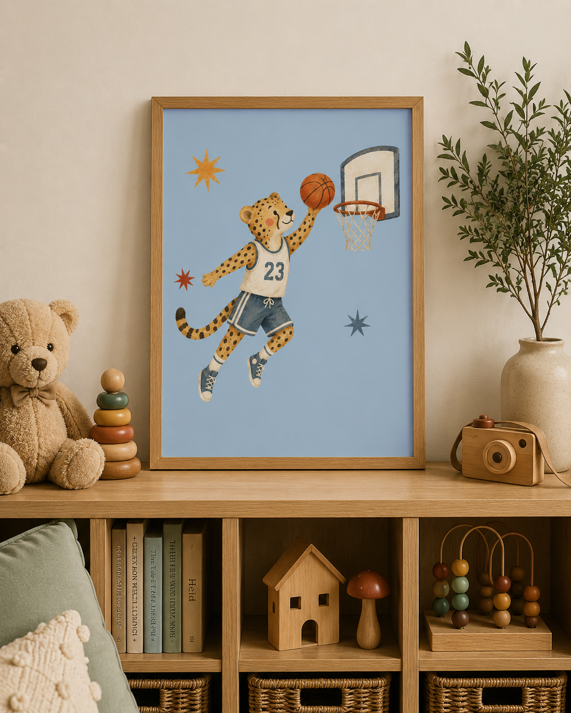 Cheetah Basketball Player
