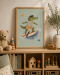 Surfing Crocodile
