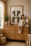 Badger Nursery Print