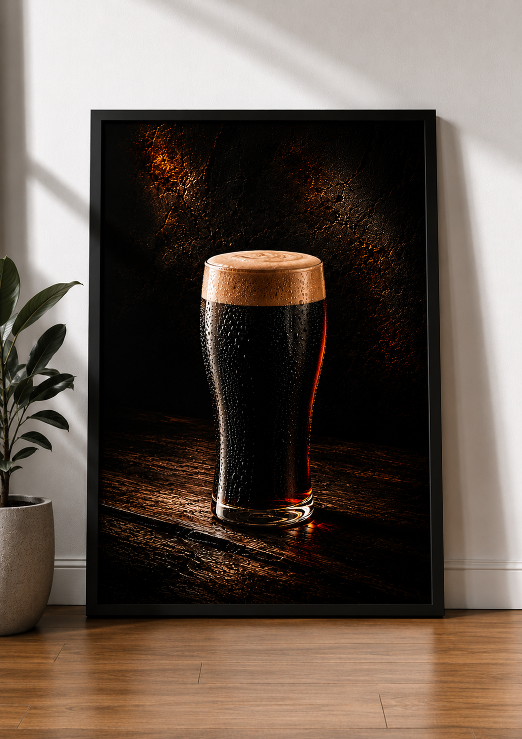 Dark Stout Pint Art Print