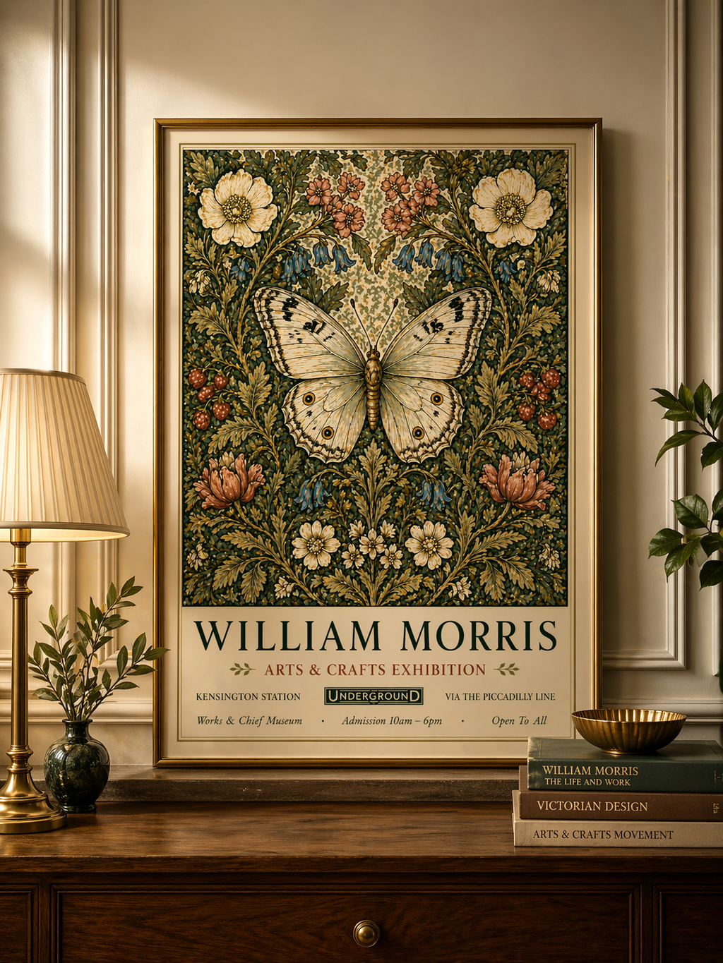 Butterfly & Bluebell Exhibition Print