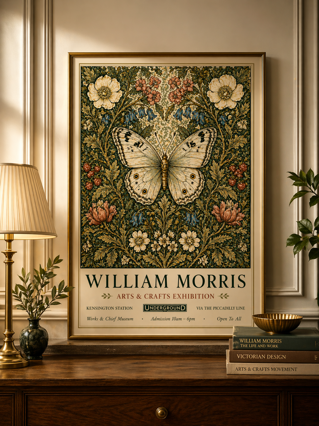 Butterfly & Bluebell Exhibition Print