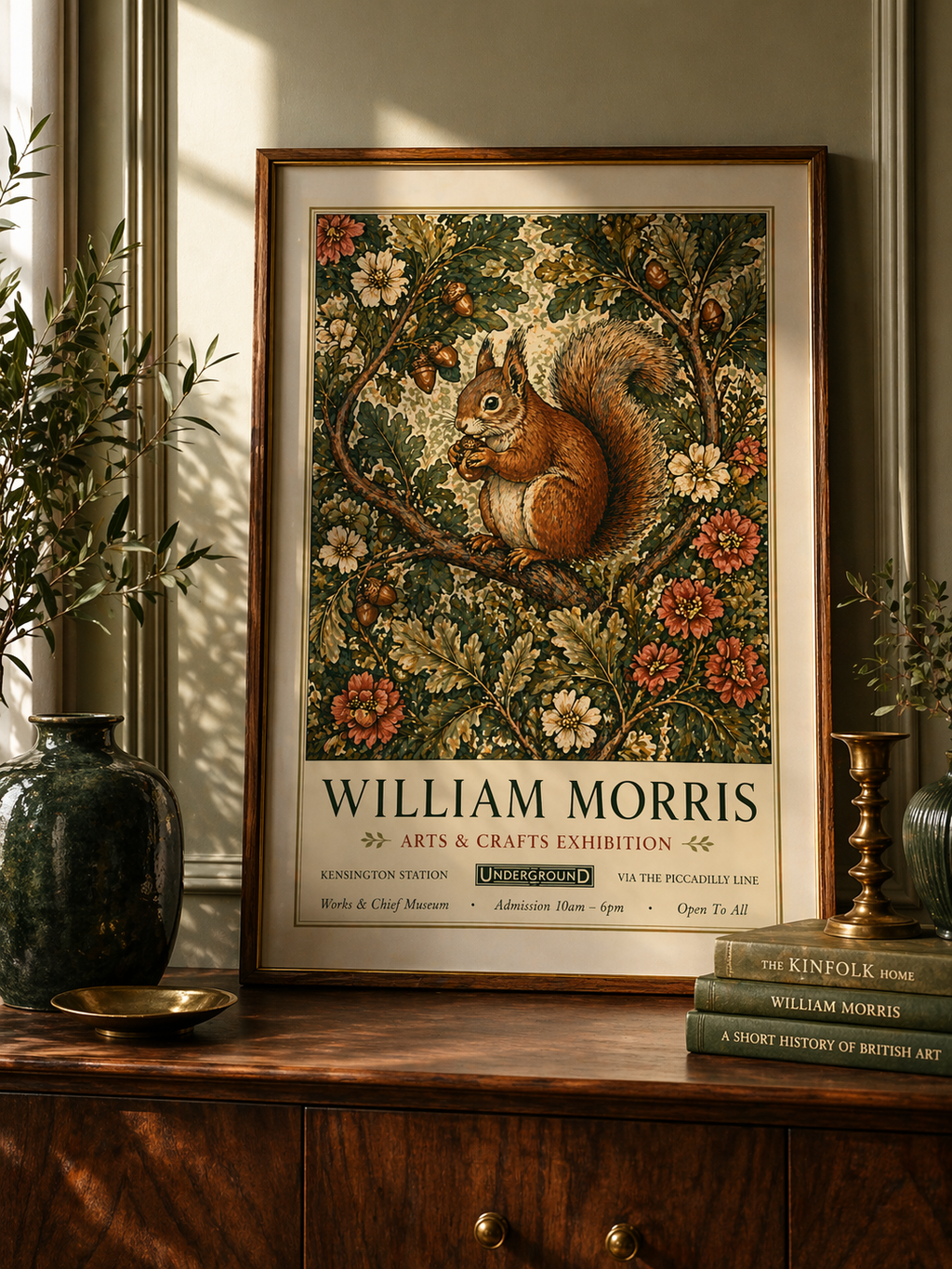 Squirrel & Oak Exhibition Print