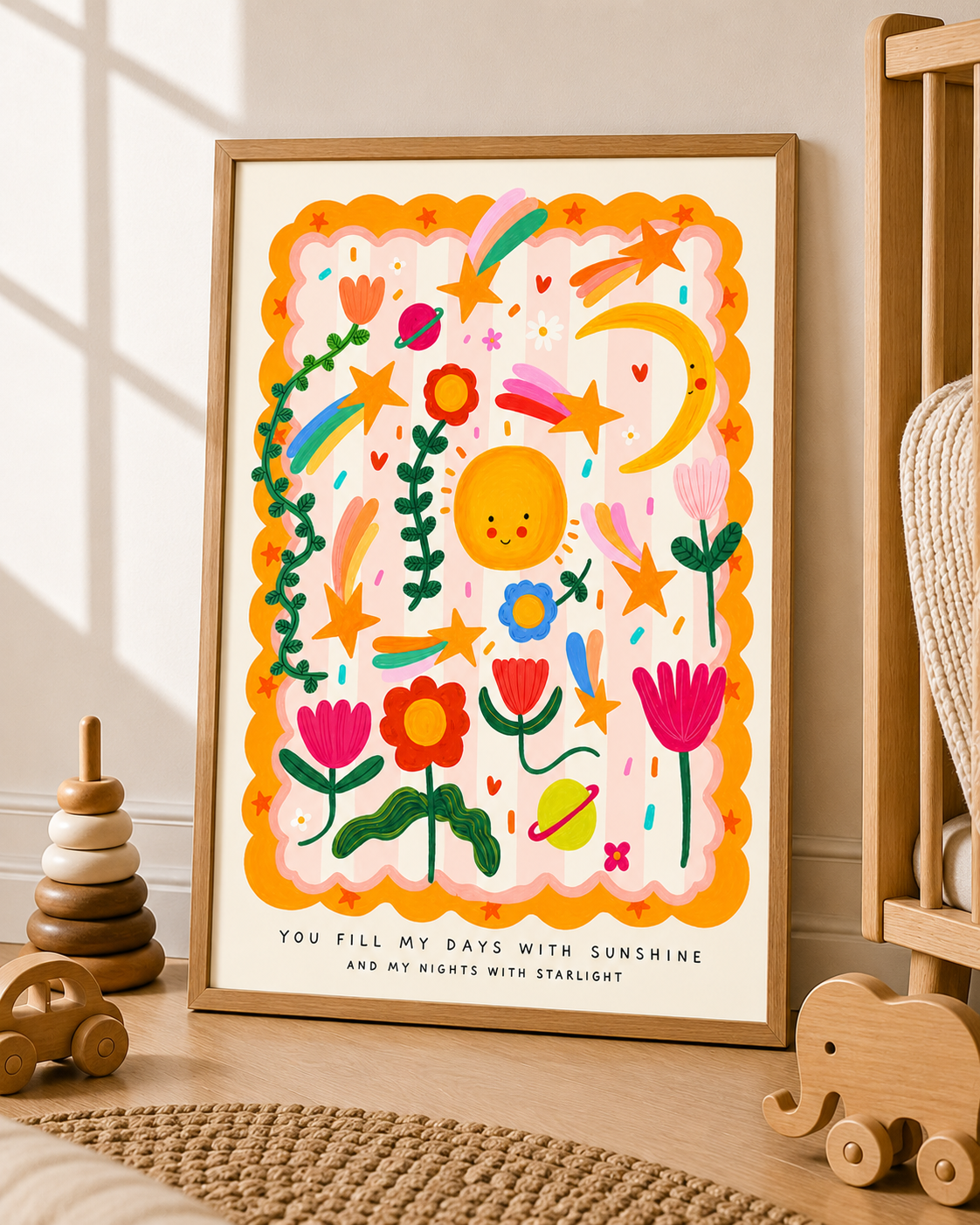 You Fill My Days With Sunshine Nursery Print