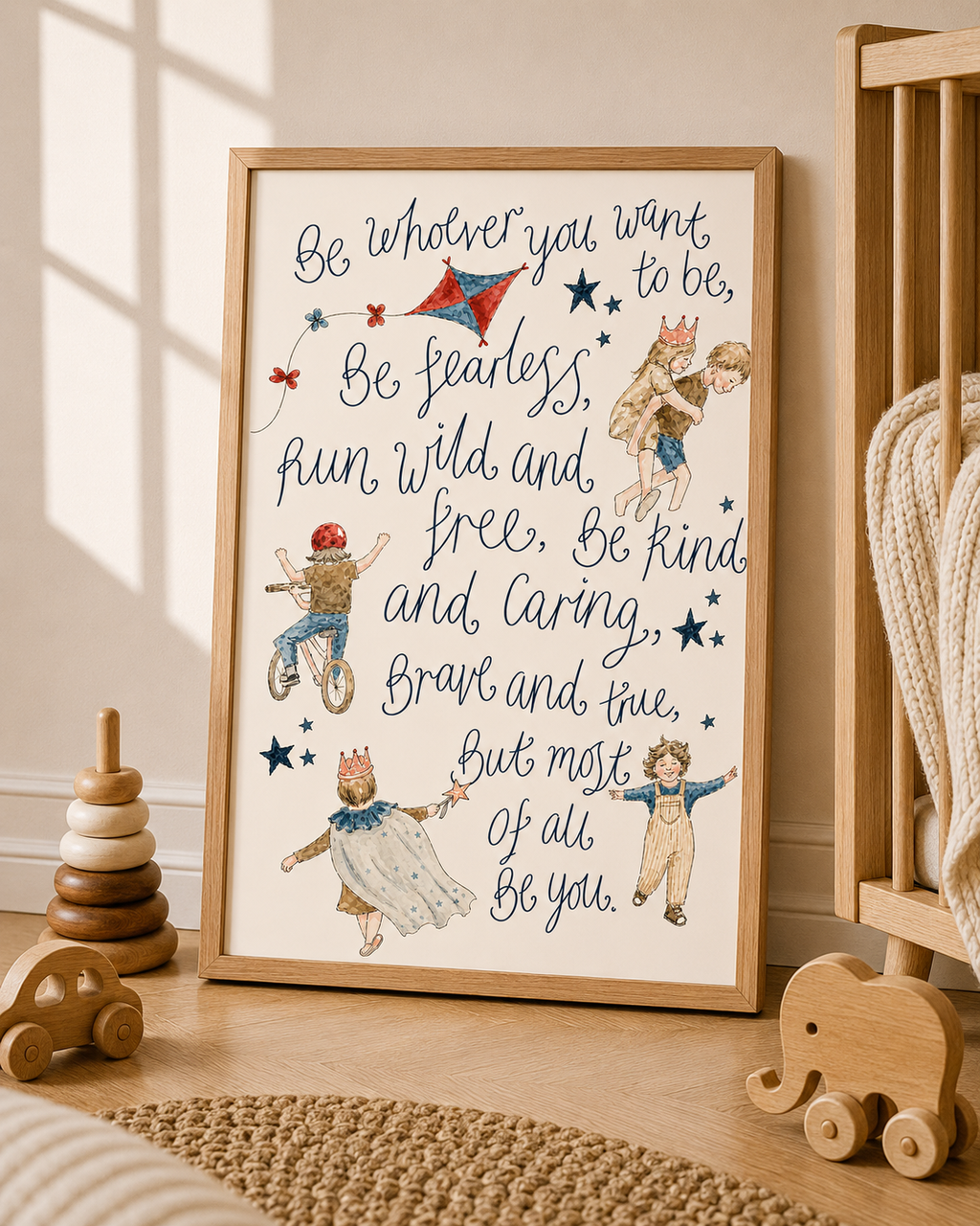 Be Whoever You Want to Be Children's Print