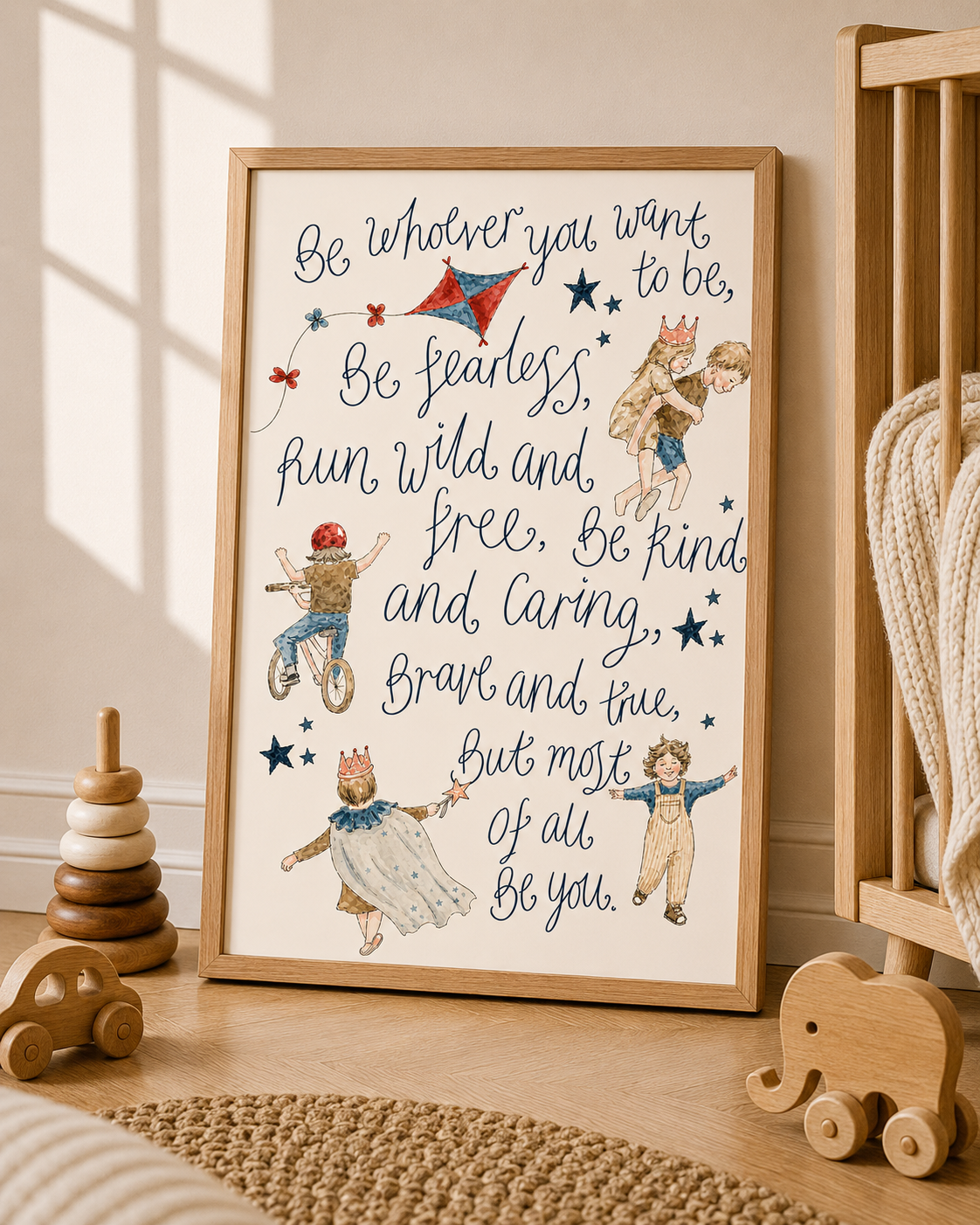 Be Whoever You Want to Be Children's Print