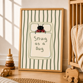 Snug as a Bug Nursery Print | Green