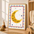 Love You to the Moon and Back Nursery Print