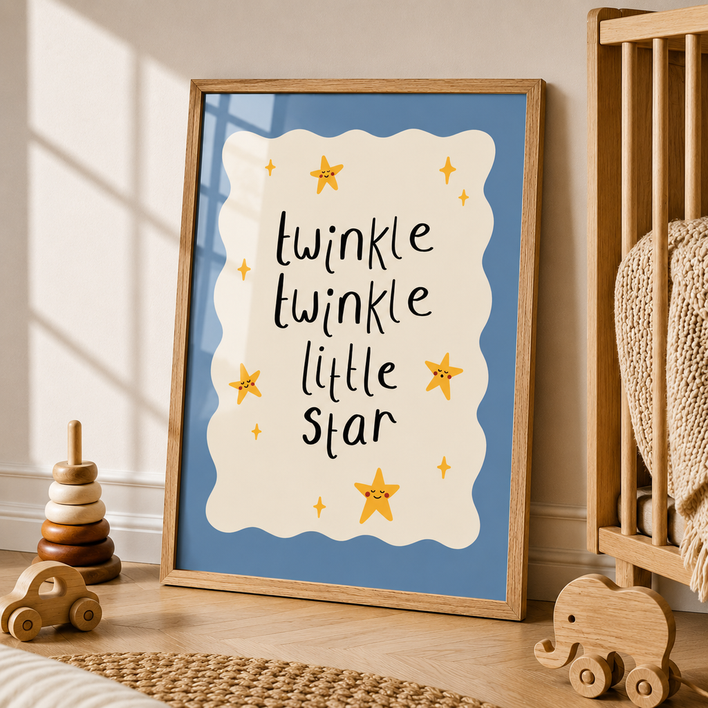Twinkle Twinkle Little Star Nursery Print