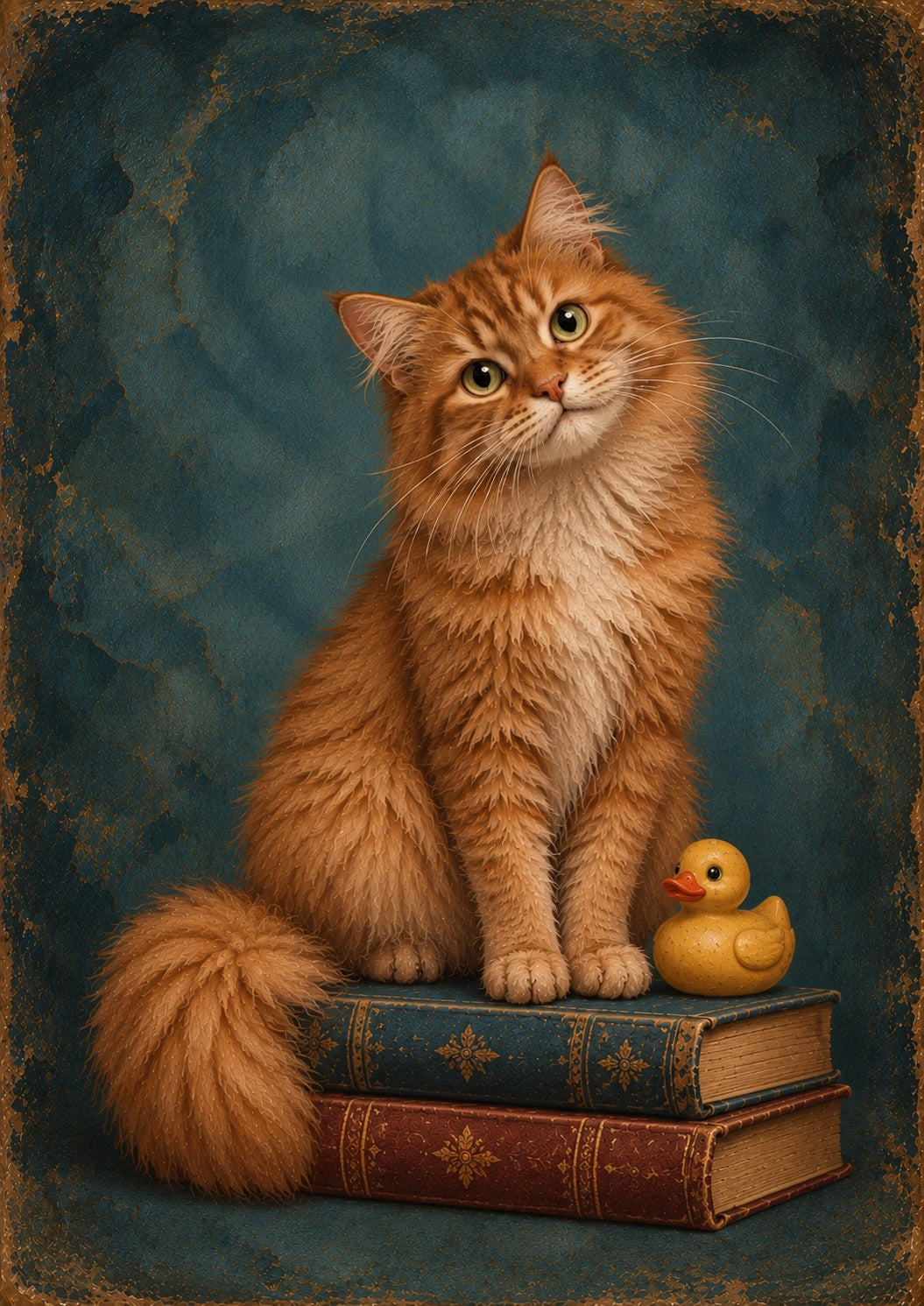 Vintage Bathroom Cats Print Set of 3 – Funny Cat Wall Art