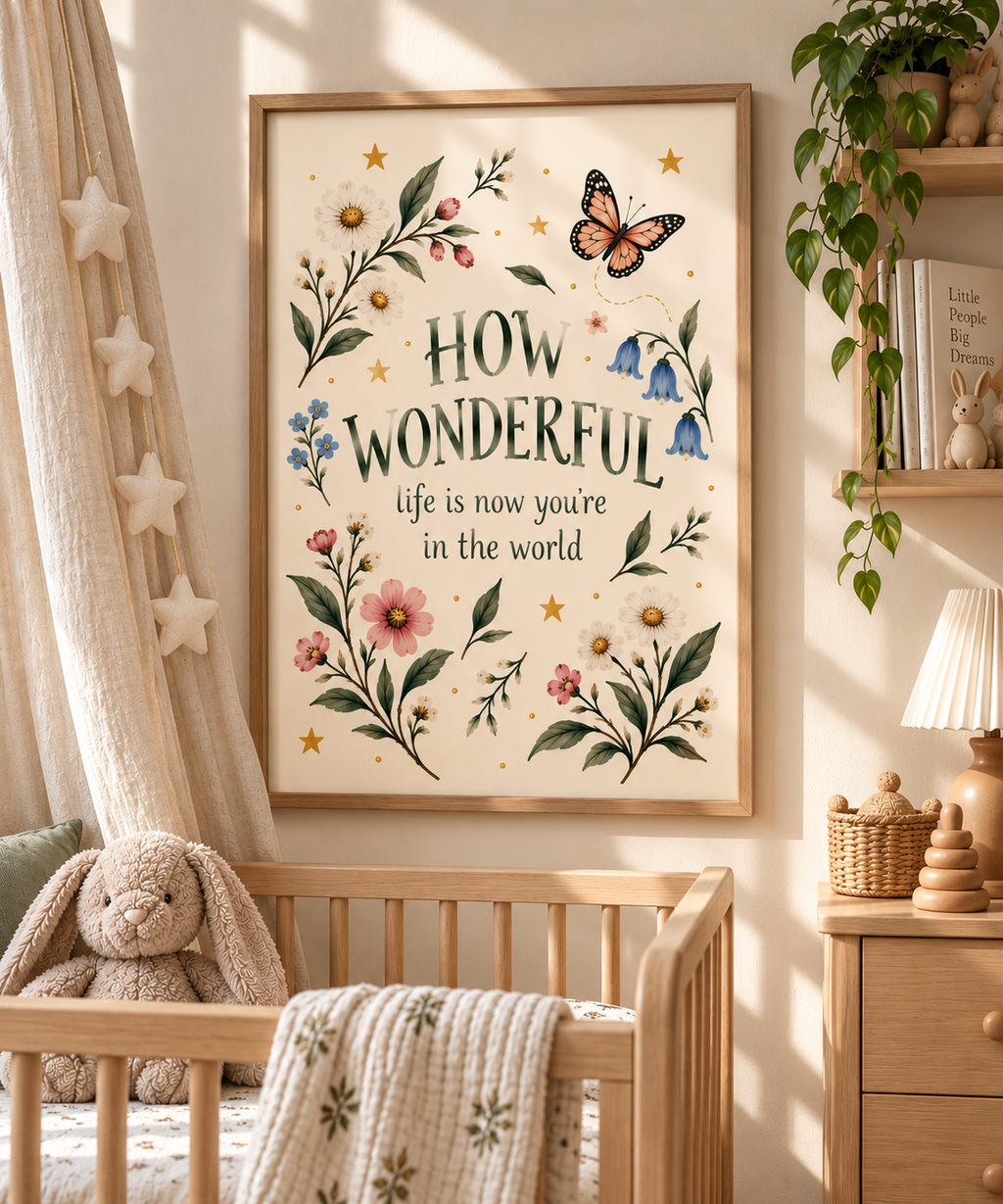 How Wonderful Life Is Now You're In The World Print