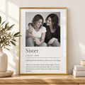 Personalised Sister Photo Definition Print