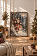 The Lantern Bearer | Vintage Santa Christmas Print