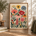 Wildflower Garden – Colourful Botanical Floral Art Print