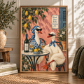 Good Wine, Better Company – Quirky Duck & Wine Art Print