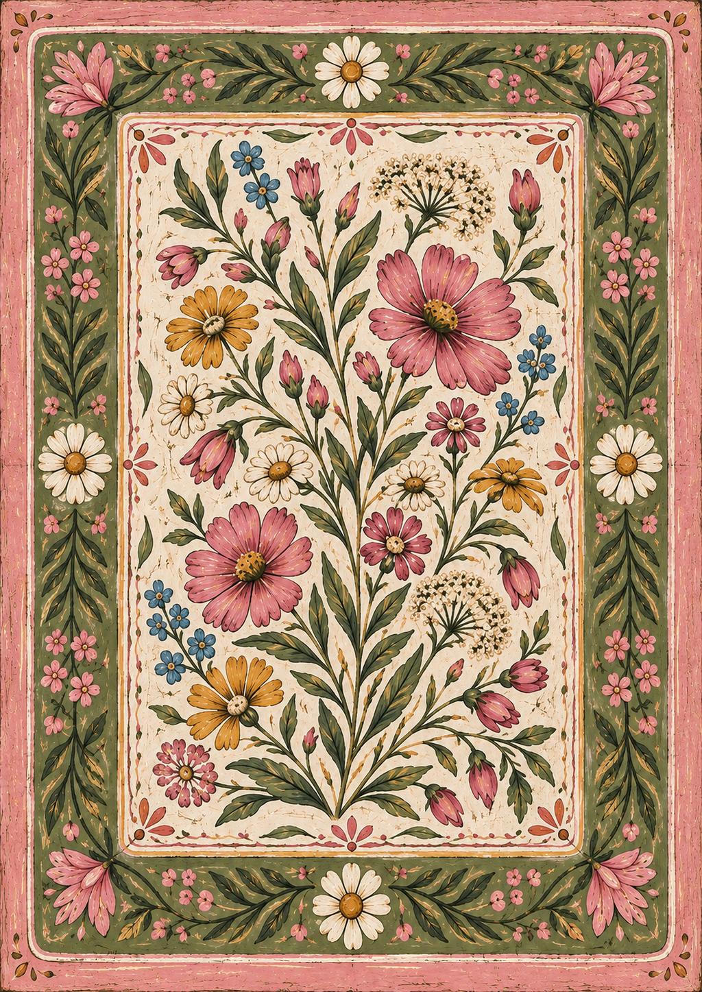 Wildflower Folk – Vintage Floral Botanical Art Print