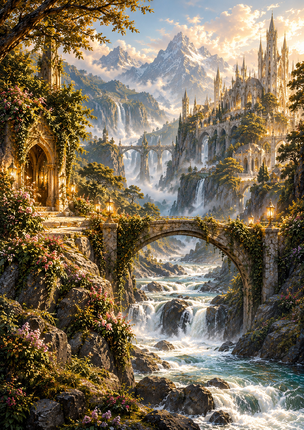 Golden Vale Fantasy Art Print