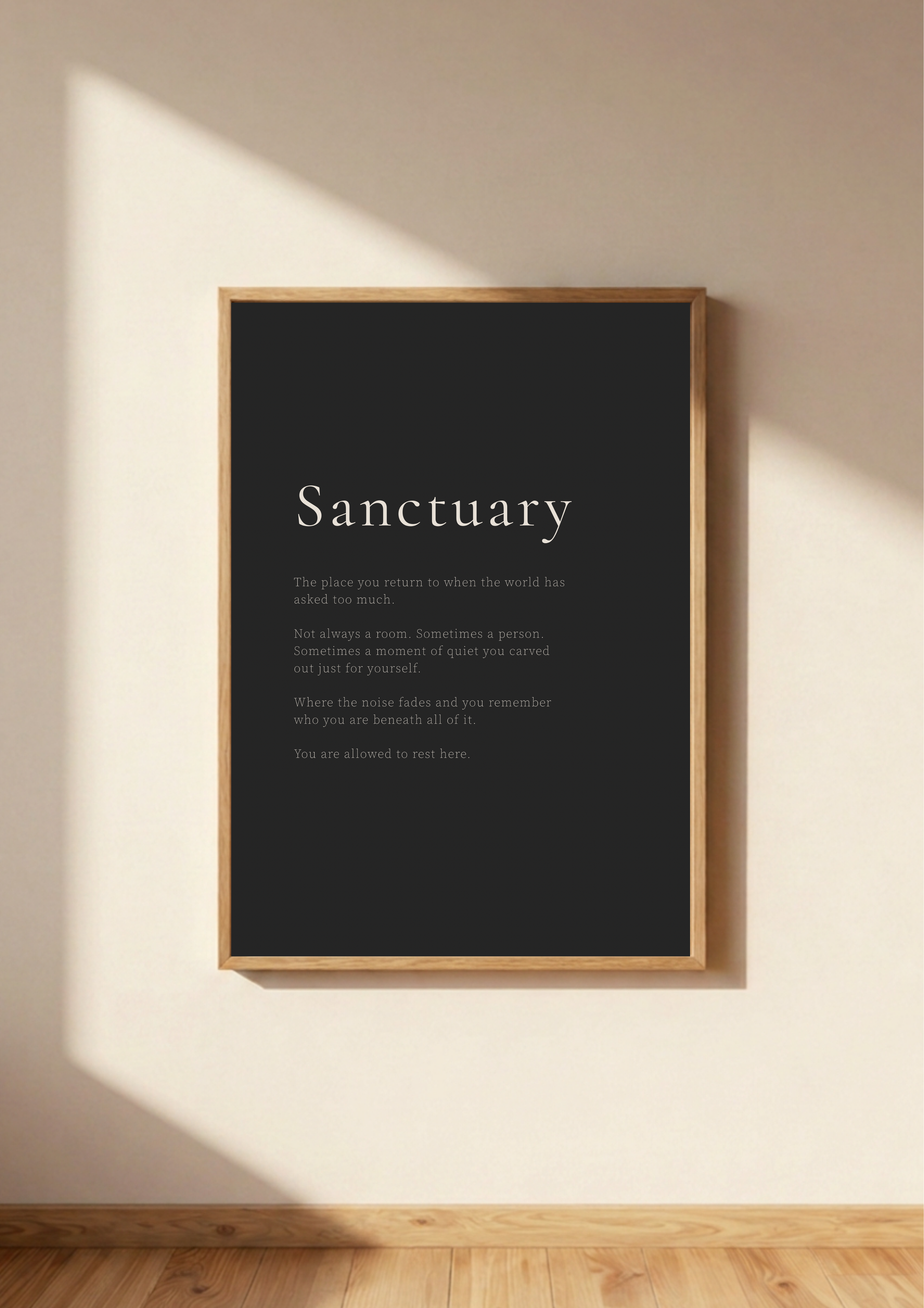 Sanctuary – Mindfulness & Wellbeing Print