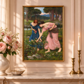 Gather Ye Rosebuds While Ye May Art Print | Waterhouse-Inspired Wall Art