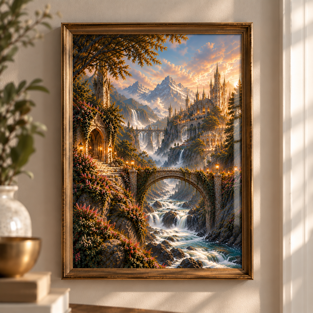 Golden Vale Fantasy Art Print