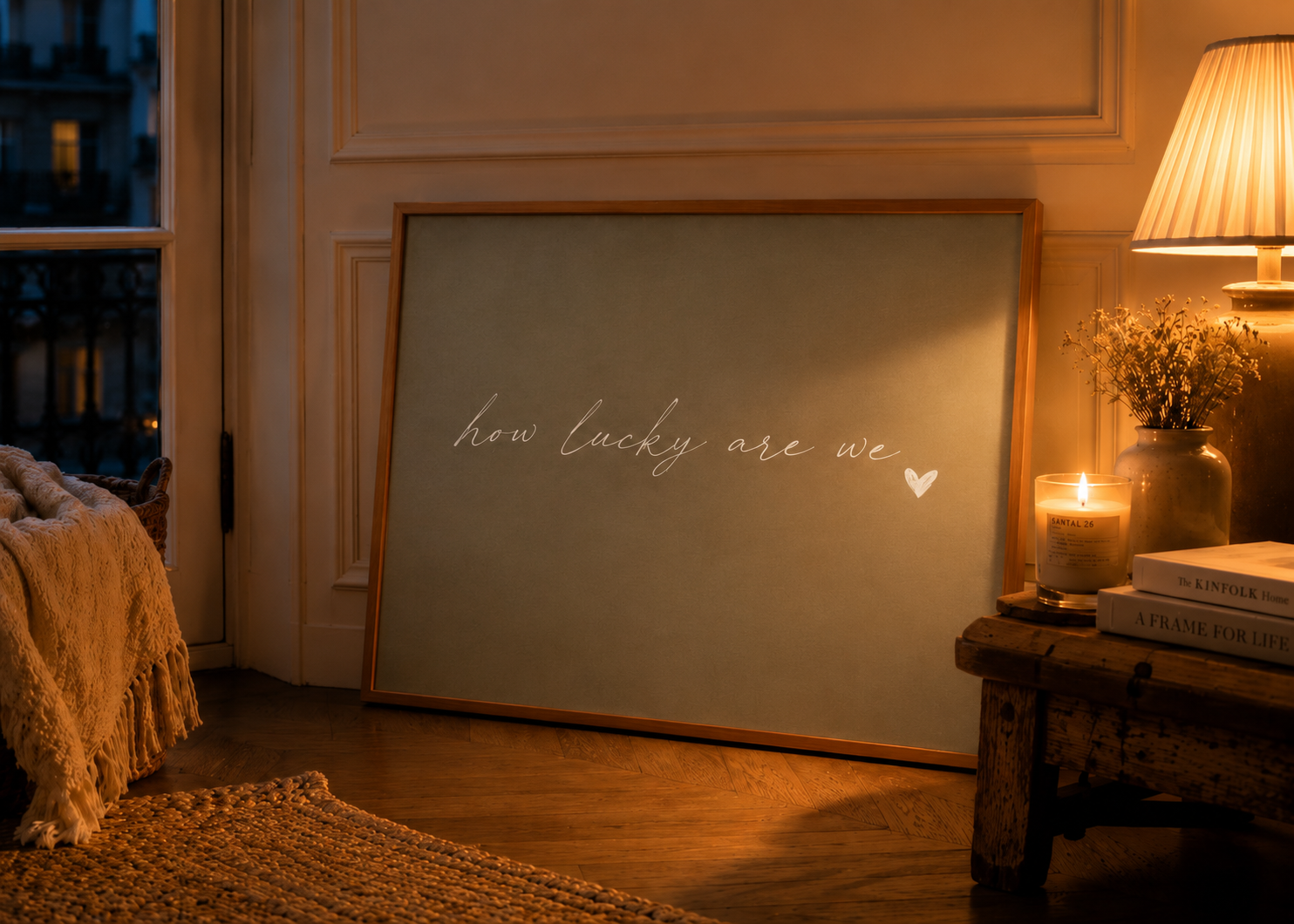 How Lucky Are We Art Print | Quiet Sage