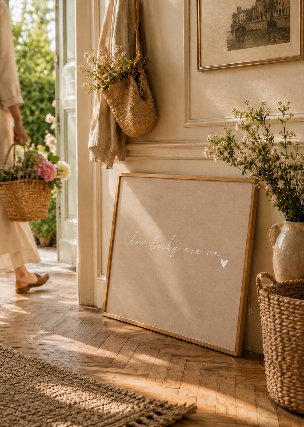 How Lucky Are We Art Print | Stone Whisper