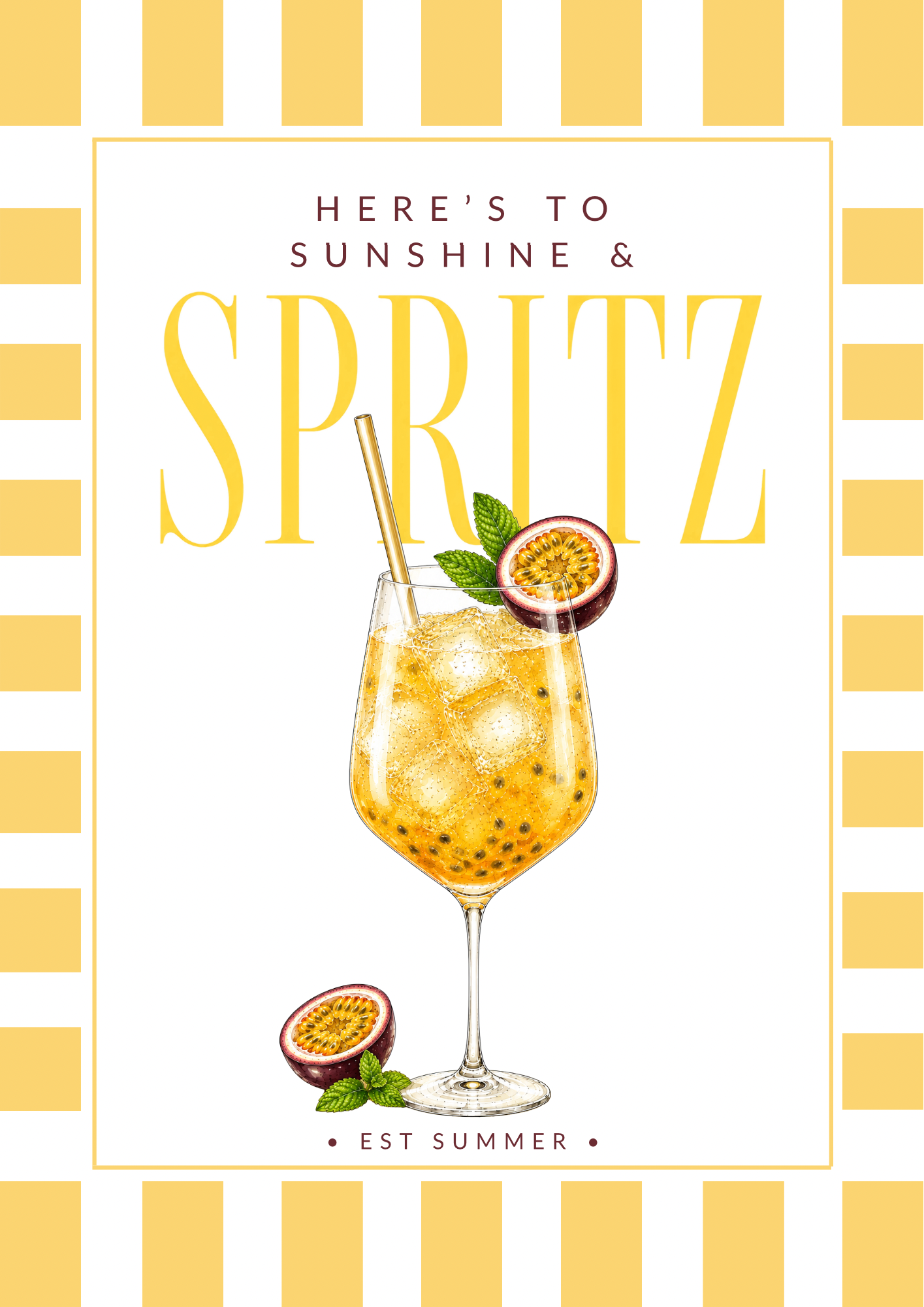 Passion Fruit Spritz Print